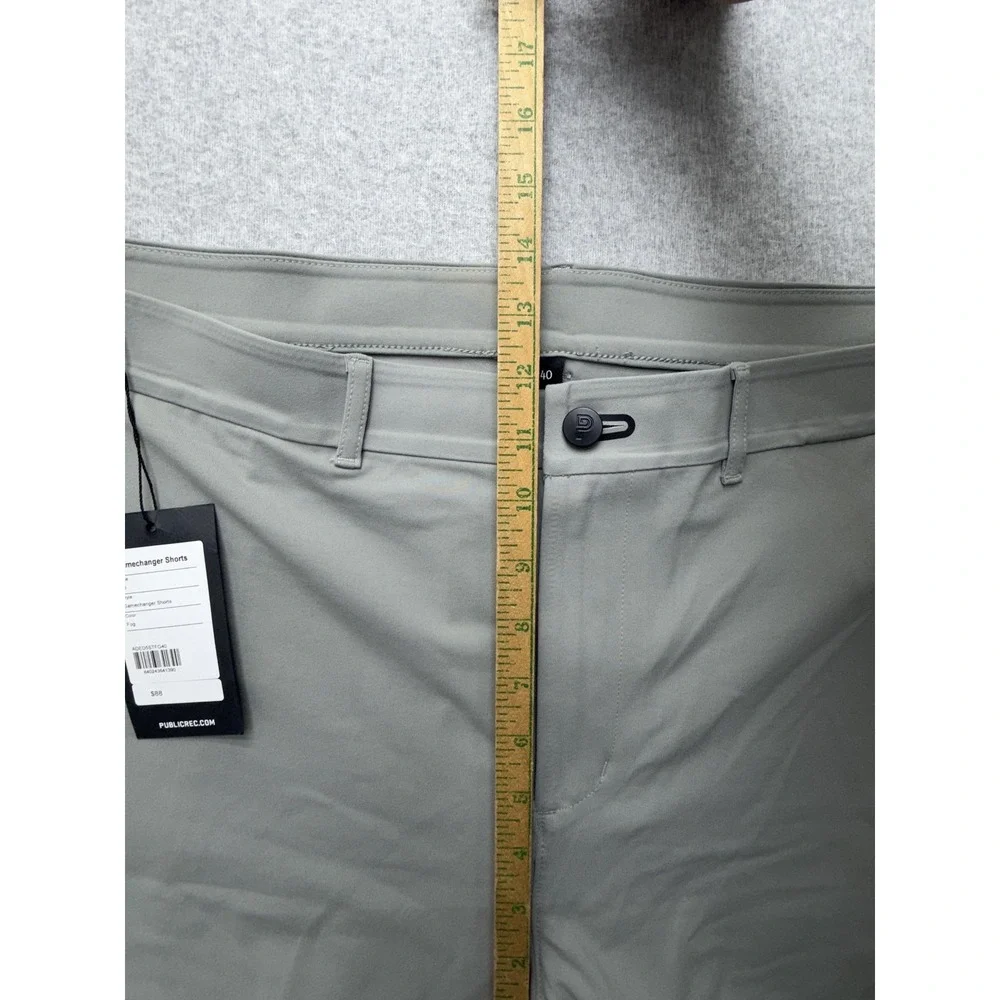 Public Rec Gamechanger Shorts Mens 40‎ Gray Chino Stretch 9 Inseam Casual Summer